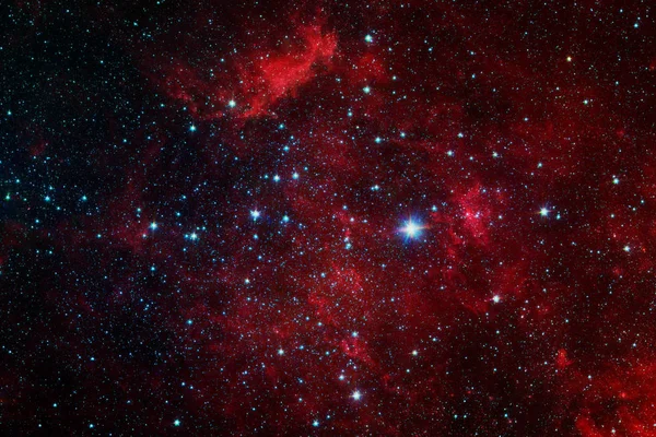 Cena do universo com estrelas e galáxias no espaço profundo — Fotografia de Stock