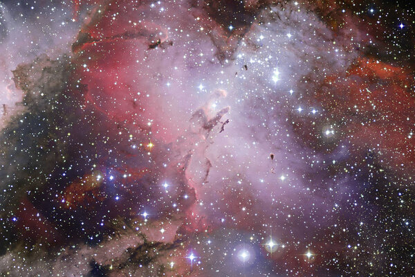 Бесконечное пространство с туманностями и звездами
.