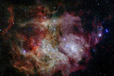 Derin uzay sanatı. Bu görüntünün elementleri Nasa tarafından döşenmiştir