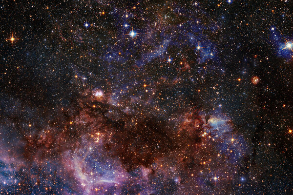 Вселенная со звездами и галактиками в глубоком космосе
