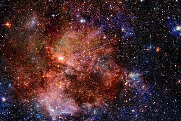 Espaço infinito com nebulosas e estrelas . — Fotografia de Stock