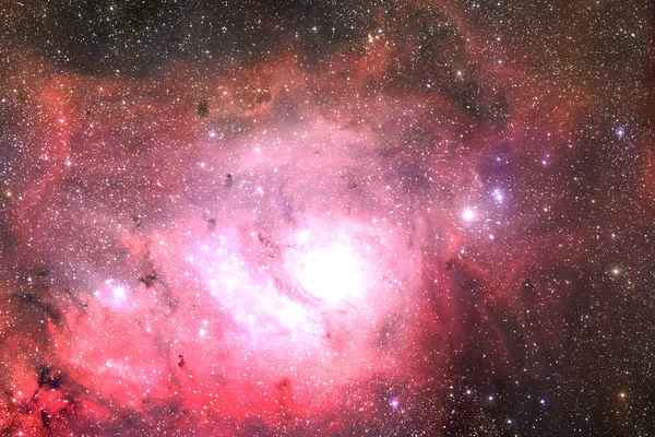 Escena universal con estrellas y galaxias en el espacio profundo —  Fotos de Stock