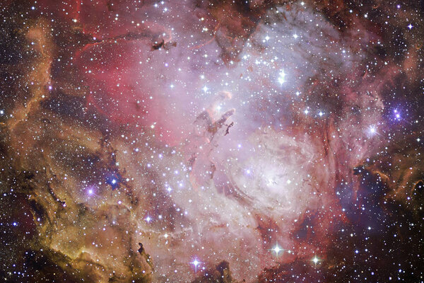 Звездное поле в космосе много световых лет далеко от Земли
.