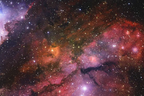 Nebula ve yıldızlar uzayda. Bu görüntünün elementleri Nasa tarafından döşenmiştir — Stok fotoğraf