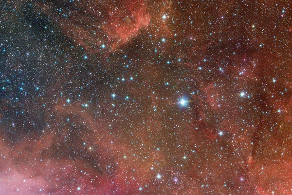 Galaxy tusentals ljusår långt från jorden. Stockbild