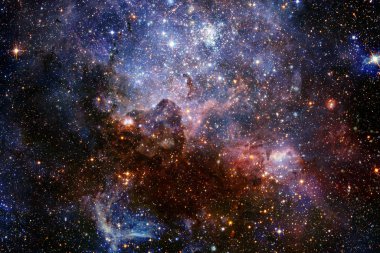 Sonsuz evrenin güzelliği. NASA tarafından döşenmiş bu görüntünün elemanları