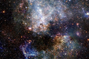 Galaksi uzayda. Bu görüntünün elementleri NASA tarafından döşenmiştir