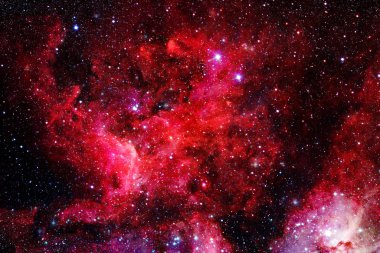 Uzayın derinliklerinde bir yıldız kümesi. Bu görüntünün elementleri Nasa tarafından döşenmiştir