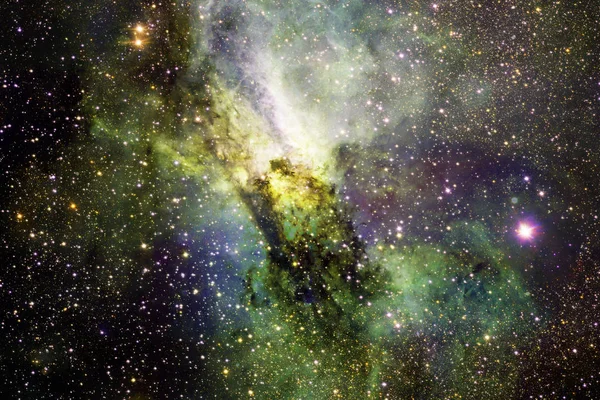 Nevels en sterren in de ruimte. Elementen van deze afbeelding geleverd door Nasa — Stockfoto