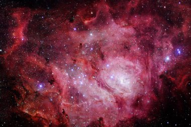 Uzay boşluğundaki Starfield Dünya 'dan çok uzakta..