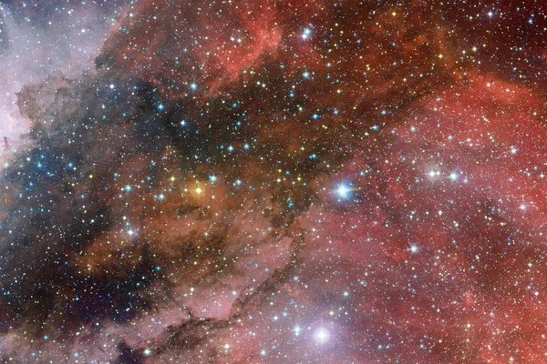 Stjärnornas kluster i rymden. Delar av denna bild som tillhandahålls av Nasa — Stockfoto