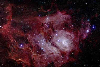 Uzayın derinliklerinde bir galaksi. Nasa tarafından döşenmiş elementler