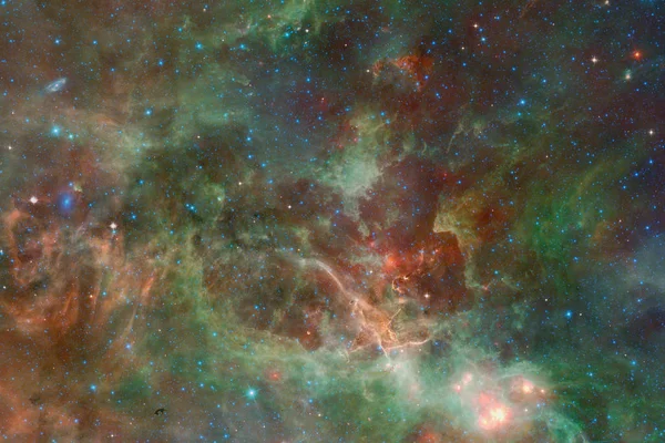 Nevels, sterrenstelsels en sterren in prachtige compositie. — Stockfoto