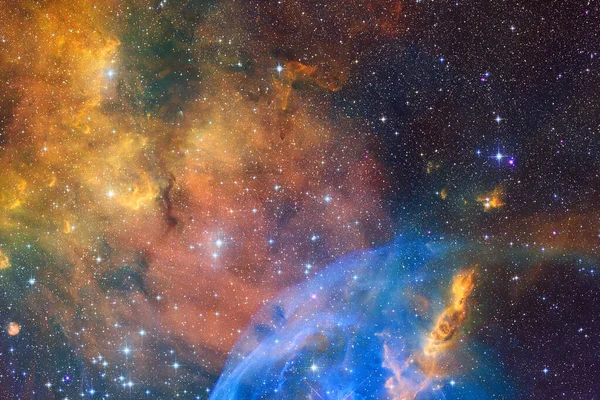 Nebulae e stelle nello spazio. Elementi di questa immagine forniti dalla NASA — Foto Stock