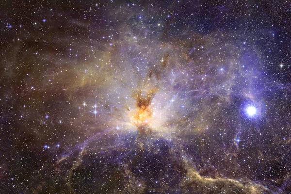 Geweldige melkweg. Elementen van deze afbeelding geleverd door NASA — Stockfoto