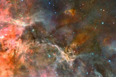 Sonsuz evrenin güzelliği. NASA tarafından döşenmiş bu görüntünün elemanları