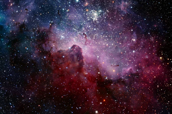 Nebula ve yıldızlı sonsuz uzay. — Stok fotoğraf