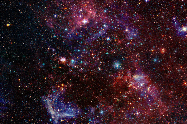 Вселенная со звездами и галактиками в глубоком космосе
