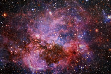 Sonsuz evrenin güzelliği. NASA tarafından döşenmiş bu görüntünün elemanları
