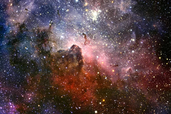 Cluster of stars in deep space. Elements of this image furnished by NASA — ストック写真