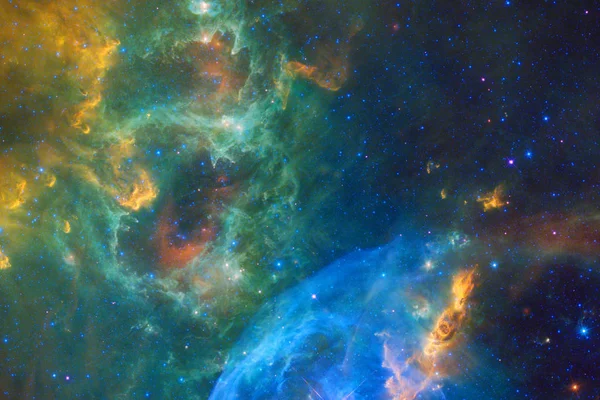 Universum scen med stjärnor och galaxer i rymden — Stockfoto