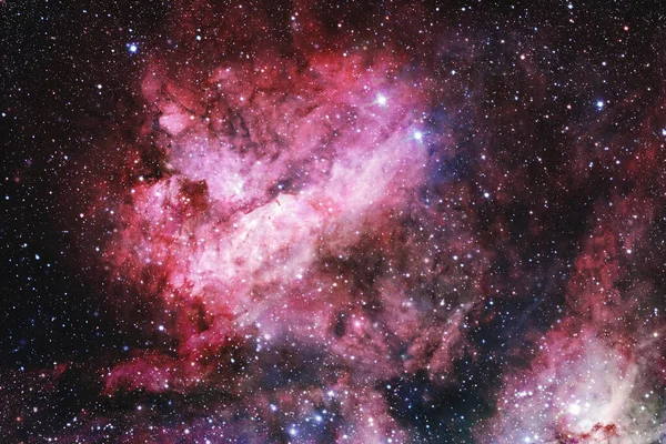 Nebula ve yıldızlı sonsuz uzay. — Stok fotoğraf