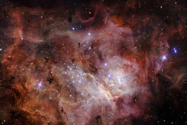 Sonsuz evrenin güzelliği. NASA tarafından döşenmiş bu görüntünün elemanları