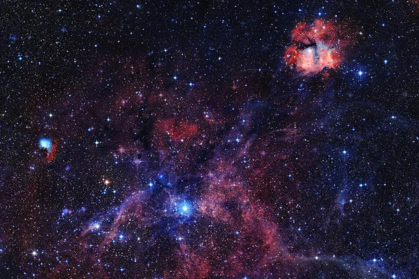 星云和外层空间的恒星。 Nasa提供的图片元素 — 图库照片