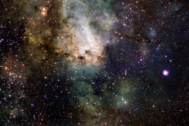 Yıldızlar ve galaksiler derin uzayda ile evren sahne