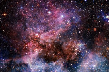 Uzayın derinliklerinde bir galaksi. Nasa tarafından döşenmiş elementler