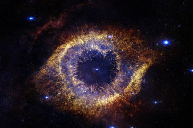 Uzay boşluğundaki Starfield Dünya 'dan çok uzakta..