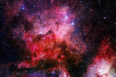 Uzay boşluğundaki Starfield Dünya 'dan çok uzakta..