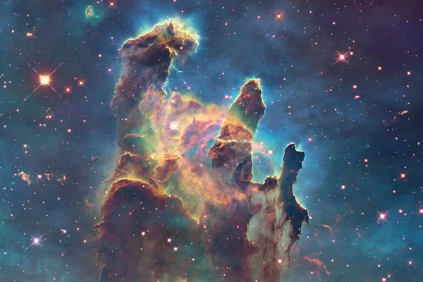 Universo infinito. Elementi di questa immagine forniti dalla NASA — Foto Stock