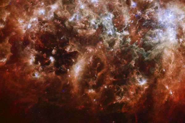 Scène de l'univers avec étoiles et galaxies dans l'espace lointain — Photo