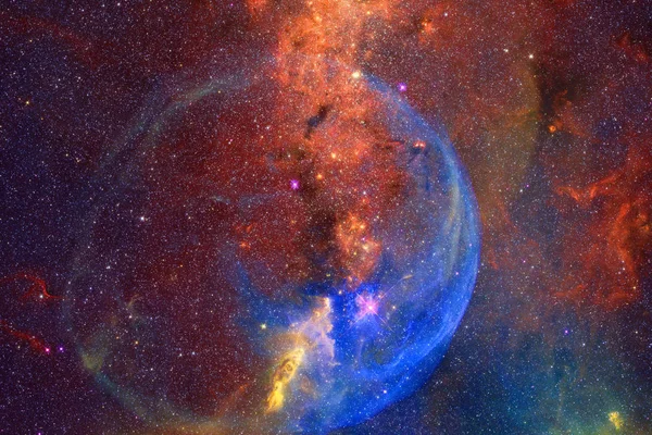 Cena do universo com estrelas e galáxias no espaço profundo — Fotografia de Stock