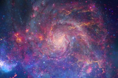 Galaksi uzayda. Bu görüntünün elementleri NASA tarafından döşenmiştir