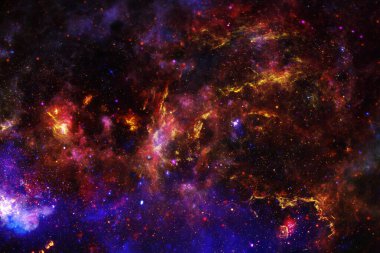 Galaksi uzayda. Bu görüntünün elementleri NASA tarafından döşenmiştir