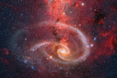 Galaksi uzayda. Bu görüntünün elementleri NASA tarafından döşenmiştir