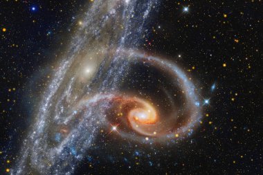 Derin uzay sanatı. Bu görüntünün elementleri Nasa tarafından döşenmiştir