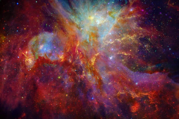 Галактика в глубоком космосе. Элементы, обставленные НАСА — стоковое фото
