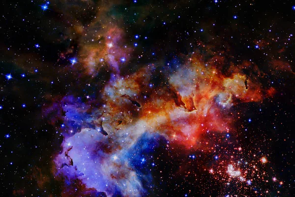 Gromada gwiazd w kosmosie. Elementy tego obrazu dostarczone przez Nasa — Zdjęcie stockowe