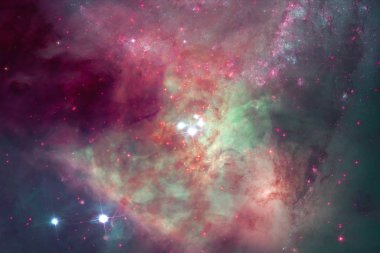 Uzayın derinliklerinde bir galaksi. Nasa tarafından döşenmiş elementler