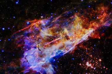 Uzay boşluğundaki Starfield Dünya 'dan çok uzakta..