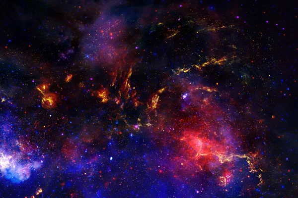 Νεφελώματα και αστέρια στο διάστημα. Στοιχεία αυτής της εικόνας παρέχονται από Nasa — Φωτογραφία Αρχείου