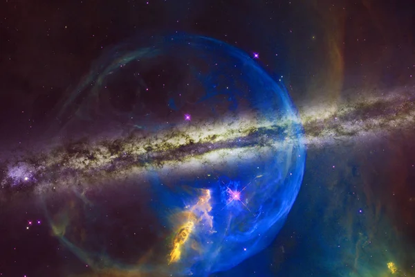 Galaktyka tysiące lat świetlnych od Ziemi. — Zdjęcie stockowe