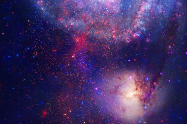 Nebula ve yıldızlı sonsuz uzay.