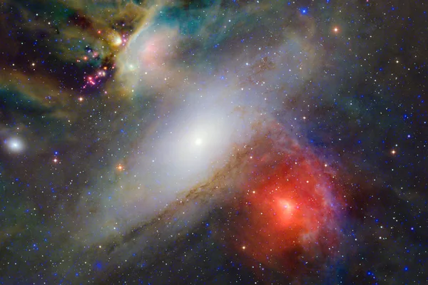 Sterrenveld in de ruimte vele lichtjaren ver van de aarde. — Stockfoto