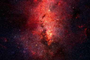 Nebula ve yıldızlı sonsuz uzay.