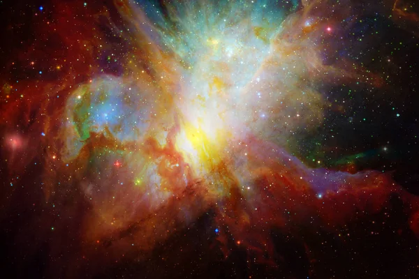 Impresionante fondo espacial. Elementos de esta imagen proporcionados por la NASA — Foto de Stock