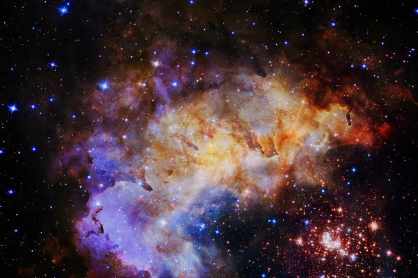 Universumsszene mit Sternen und Galaxien im Weltraum — Stockfoto
